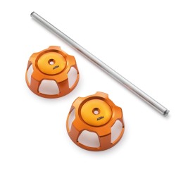 Enjoliveur d'axe de roue arrière anodisé orange pour KTM 1290 et 1390 SUPERDUKE GT/R 