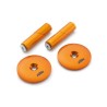 Kit de bouchons de bras oscillant anodisé orange pour KTM ADVENTURE/SUPER ADVENTURE / SUPER DUKE