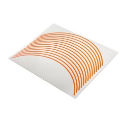 Jeu de stickers de jante orange 17" pour KTM DUKE (2011-2024)
