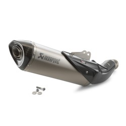 Silencieux « Slip-on Line » Akrapovic Gris pour KTM 890 DUKE-R (2020-2021)
