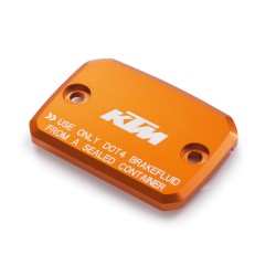 Couvercle de maître cylindre de frein avant anodisé Orange KTM