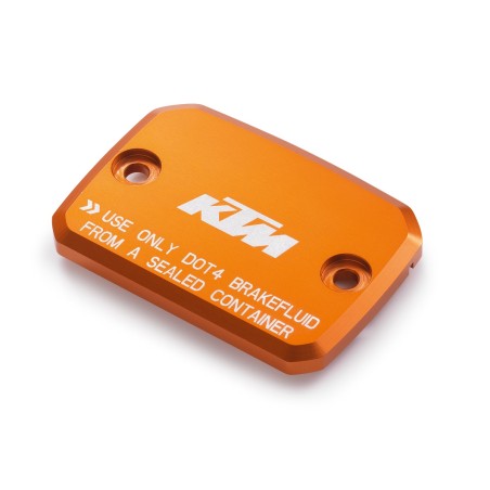 Couvercle de maître cylindre de frein avant anodisé Orange KTM
