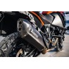Silencieux Akrapovic "Slip-on Line" Noir pour KTM 1050/1090/1190 ADVENTURE/R et 1290 SUPER ADVENTURE R/S (17-20)