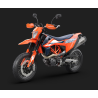 Kit de protège main Aluminium Orange pour KTM  690 DUKE/ ENDURO-R /SMC-R (2019-2024)