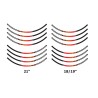 Jeu d'autocollants de jante Orange/Noir 18-19/21" pour KTM SX/EXC 