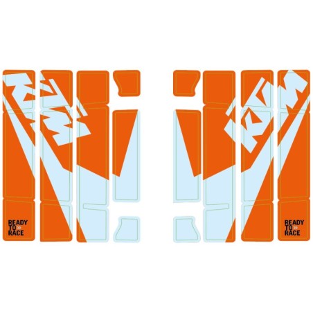 Kit d'autocollants pour grille de protection de radiateur pour KTM SX/SX-F (19-22) et EXC/EXC-F (20-23)