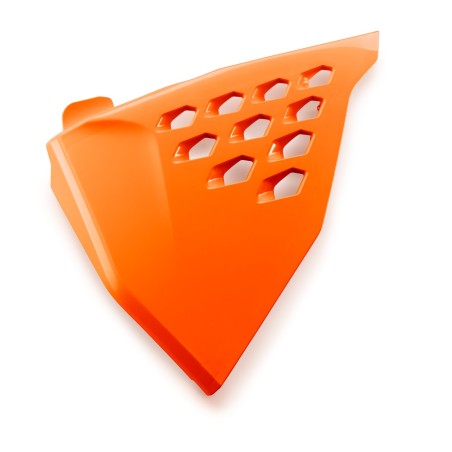 Trappe de boîtier de filtre à air perforée Orange pour KTM SX/SX-F (19-22) et EXC/EXC-F (20-23)