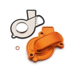 Protection de carter de pompe à eau Factory orange anodisé pour KTM 450 SX-F (16-24) et 450/500 EXC-F (17-24)