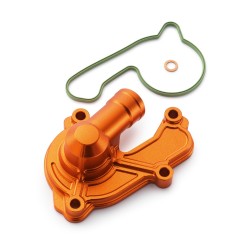 Protection de carter de pompe à eau Factory orange anodisé pour KTM 250/350 SX-F (16-21) et 250/350 EXC-F (17-21)
