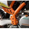 Jeu de protection de cadre Orange pour KTM SX (11-15) et EXC (12-16)