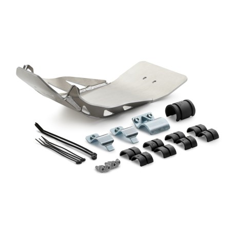 Sabot de protection Aluminium avec caches latéraux pour KTM 450 SX-F (16-18) et 450/500 EXC-F (17-21)