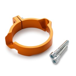 Protection de bride d'échappement Aluminium Orange pour KTM 250 SX (17-22) et 250/300 EXC (17-23)