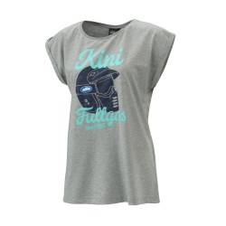 T-SHIRT MANCHES COURTES KTM FEMME  "WOMEN RETRO HELMET TEE" KINI 2021