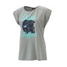 T-SHIRT MANCHES COURTES KTM FEMME  "WOMEN RETRO HELMET TEE" KINI 2021
