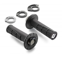 Jeu de poignées "lock-on" fermées Noires pour KTM SX/EXC/SX-F/EXC-F/FREERIDE (16-24)