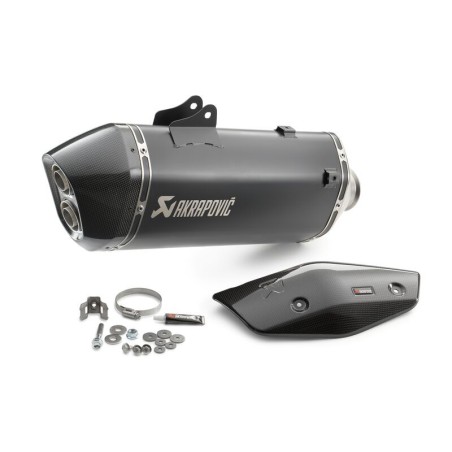 Silencieux Akrapovic "Slip-on Line" Noir pour KTM 1050/1090/1190 ADVENTURE/R et 1290 SUPER ADVENTURE R/S (17-20)