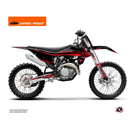 Kit Déco Moto Cross Replica Thomas Corsi 2020 KTM 125 SX Noir Rouge (19-22)