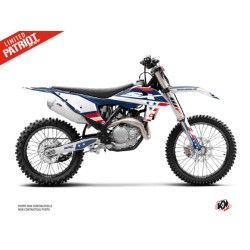 Kit Déco Moto Cross Patriot KTM 125 SX Bleu (19-22)