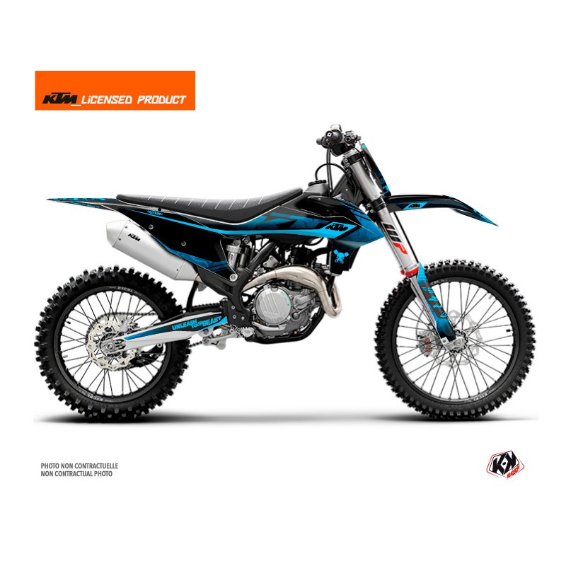 Kit Déco Moto Cross Replica Thomas Corsi 2020 KTM 150 SX Noir Bleu Kit Déco Moto Cross Replica Thomas Corsi 2020 KTM 150 SX Noir Bleu