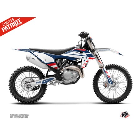 Kit Déco Moto Cross Patriot KTM 150 SX Bleu