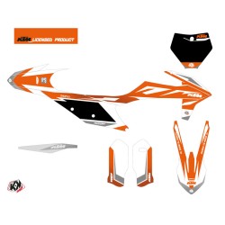 Kit Déco Moto Cross Trophy KTM 150 SX Orange Blanc