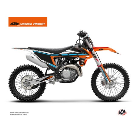 Kit Déco Moto Cross Rift KTM 150 SX Orange Bleu