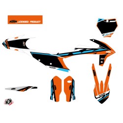 Kit Déco Moto Cross Rift KTM 150 SX Orange Bleu