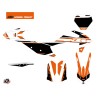 Kit Déco Moto Cross Breakout KTM 150 SX Orange Blanc