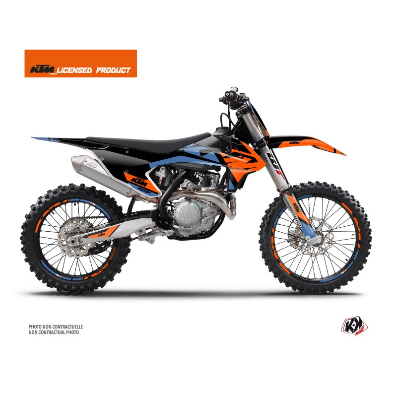 Kit Déco Moto Cross Skyline KTM 150 SX Bleu Kit Déco Moto Cross Skyline KTM 150 SX Bleu
