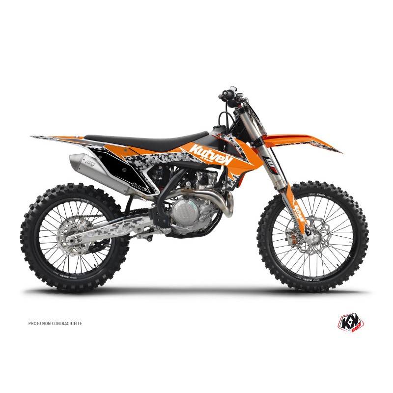 Kit Déco Moto Cross Predator KTM 125 SX Orange Kit Déco Moto Cross Predator KTM 125 SX Orange
