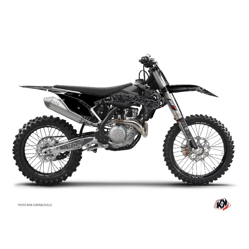Kit Déco Moto Cross Zombies Dark KTM 125 SX Noir Kit Déco Moto Cross Zombies Dark KTM 125 SX Noir