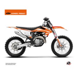 Kit Déco Moto Cross Trophy KTM 250 SX Orange Blanc