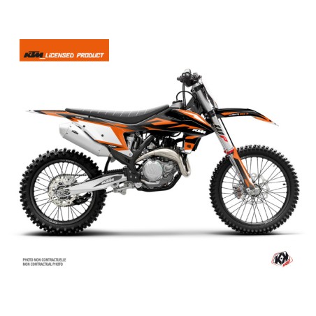 Kit Déco Moto Cross Trophy KTM 250 SX Noir Orange