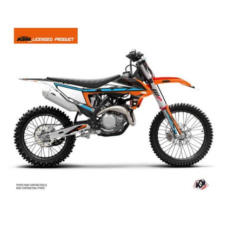Kit Déco Moto Cross Rift KTM 250 SX Orange Bleu