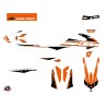 Kit Déco Moto Cross Breakout KTM 250 SX Orange Blanc
