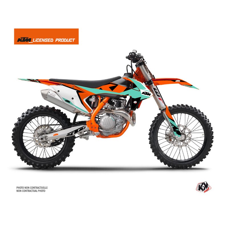 Kit Déco Moto Cross Gravity KTM 250 SX Vert Kit Déco Moto Cross Gravity KTM 250 SX Vert