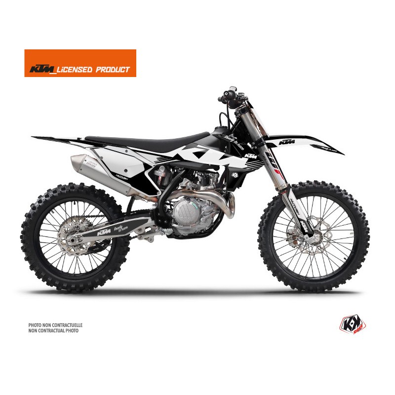 Kit Déco Moto Cross Retro KTM 250 SX Noir Kit Déco Moto Cross Retro KTM 250 SX Noir
