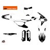 Kit Déco Moto Cross Retro KTM 250 SX Noir