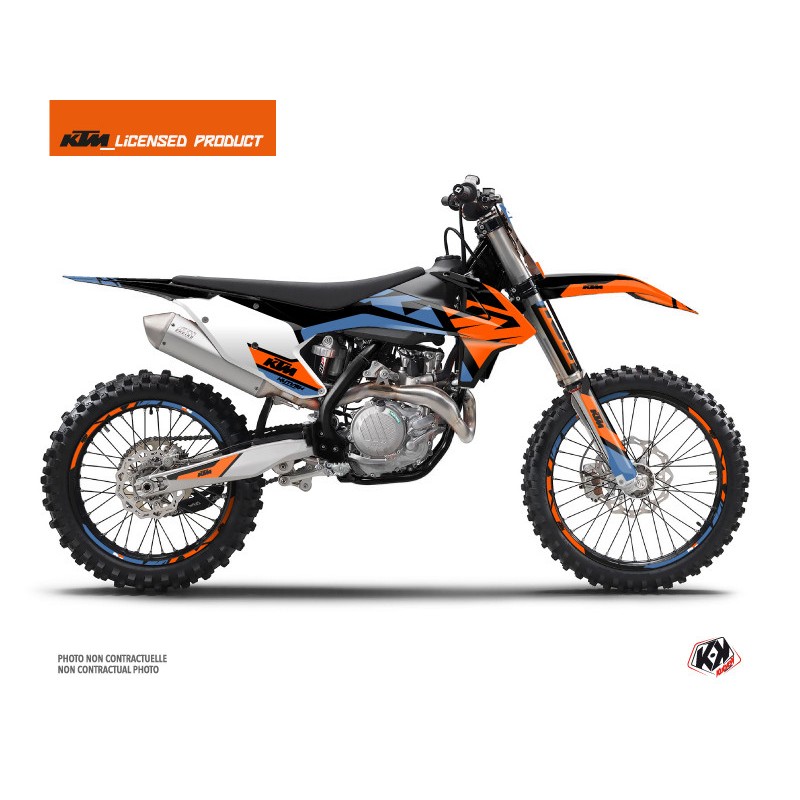 Kit Déco Moto Cross Skyline KTM 250 SX Bleu Kit Déco Moto Cross Skyline KTM 250 SX Bleu