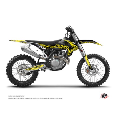 Kit Déco Moto Cross Eraser Fluo KTM 250 SX Jaune