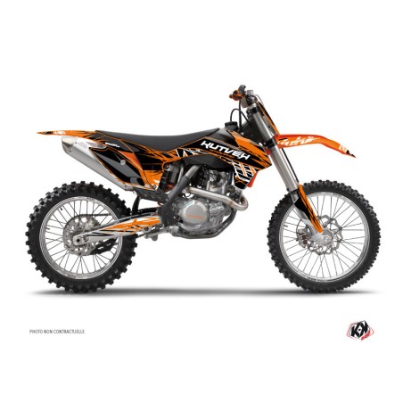 Kit Déco Moto Cross Eraser KTM 250 SX Orange Noir