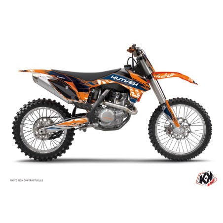 Kit Déco Moto Cross Eraser KTM 250 SX Bleu Orange