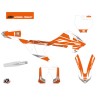 Kit Déco Moto Cross Trophy KTM 65 SX Orange Blanc
