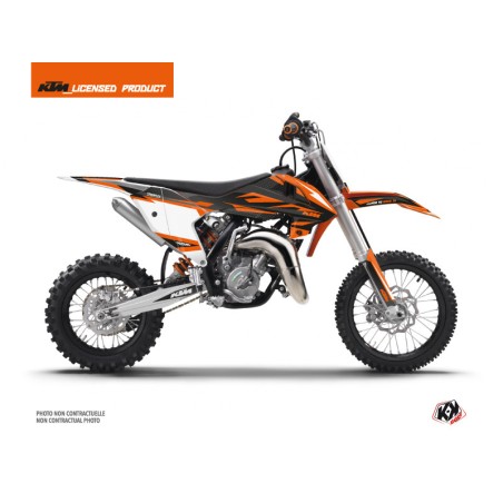Kit Déco Moto Cross Trophy KTM 65 SX Noir Orange
