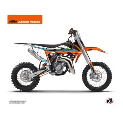 Kit Déco Moto Cross Rift KTM 65 SX Orange Bleu