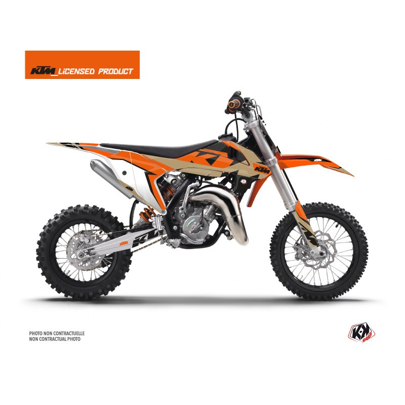 Kit Déco Moto Cross Gravity KTM 65 SX Orange Sable Kit Déco Moto Cross Gravity KTM 65 SX Orange Sable