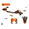Kit Déco Moto Cross Trophy KTM 50 SX Noir Orange