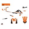 Kit Déco Moto Cross Breakout KTM 50 SX Orange Blanc