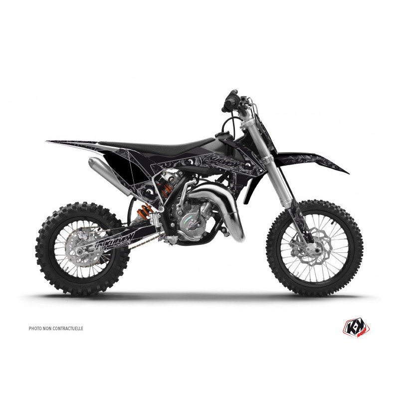 Kit Déco Moto Cross Zombies Dark KTM 50 SX Noir Kit Déco Moto Cross Zombies Dark KTM 50 SX Noir