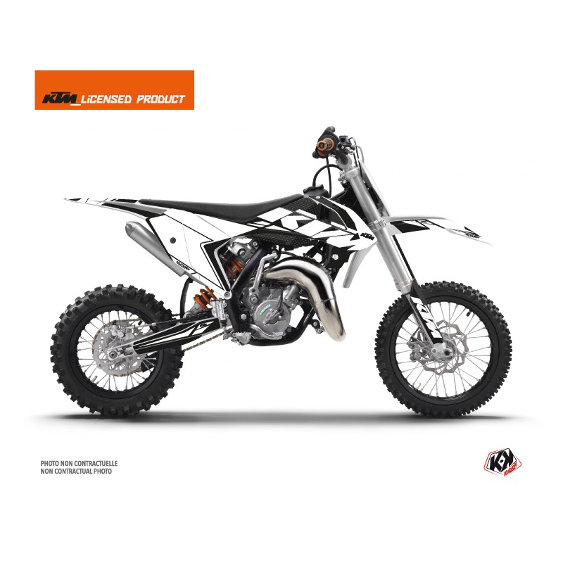 Kit Déco Moto Cross Reflex KTM 65 SX Blanc Kit Déco Moto Cross Reflex KTM 65 SX Blanc